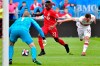 Toronto FC midfielder Richie Laryea (22) pushes the ball past Chicago Fire midfielder Jeremiah Gutjahr (33) as goalkeeper David Ousted (1) looks on during first half MLS soccer action in Toronto, Saturday, April 6, 2019. THE CANADIAN PRESS/Frank Gunn