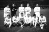 FILE - In this Dec. 3, 1969 file photo Jozef Adamec, top left, poses for a team group with the Czechoslovakian national soccer team in the stadium of Marseille, France, before their match against Hungary. Czechoslovakia won 4-1. Former Czechoslovakia striker Adamec, and one of the best Slovak-born footballers has died. The Slovak football association says Adamec died on Monday, Dec. 24, 2018 in a hospital in Trnava. (AP Photo)