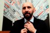 FILE - In this Wednesday, March 28, 2018 file photo, Roma sports director Ramon Rodriguez Verdejo, known as Monchi, talks to journalist during a press conference, at the foreign press association headquarters, in Rome. The fallout from Roma's Champions League exit continues as sports director Ramon Rodriguez Verdejo, known as Monchi, has left the club by mutual consent after less than two years in his position. Roma announced Friday that 