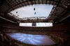 FILE - In this Saturday, May 28, 2016 file photo, a general view of San Siro stadium ahead of the Champions League final soccer match between Real Madrid and Atletico Madrid in Milan, Italy. Inter and AC Milan are close to announcing a joint project for a new stadium, casting aside potential renovations to the San Siro. Inter CEO Alessandro Antonello tells the Gazzetta dello Sport that the clubs agree the best way forward is to build a new stadium next to the San Siro then tear the old stadium down. Antonello says, ‚ÄúInter and Milan are working together. We still have work to do but the time is right. Soon we will inform the city of our shared choice. Milan needs a stadium worthy of the top European cities.‚Äù (AP Photo/Alessandra Tarantino, File )