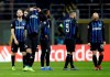 Inter Milan's players react at the end of the Champions League, Group B soccer match between Inter Milan and PSV Eindhoven, at the San Siro stadium in Milan, Italy, Tuesday, Dec. 11, 2018. (AP Photo/Luca Bruno)