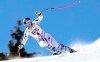 United States' Lindsey Vonn speeds down the course during an alpine ski, women's World Cup super-G in Cortina D'Ampezzo, Italy, Sunday, Jan. 20, 2019. (AP Photo/Marco Trovati)