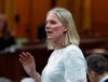 Environment Minister Catherine McKenna rises during Question Period in the House of Commons on Parliament Hill in Ottawa on Thursday, June 13, 2019. THE CANADIAN PRESS/Fred Chartrand