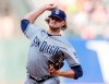 San Diego Padres starting pitcher Chris Paddack throws to a San Francisco Giants batter during the first inning of a baseball game Tuesday, June 11, 2019, in San Francisco. (AP Photo/John Hefti)