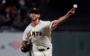 San Francisco Giants pitcher Madison Bumgarner throws to a Philadelphia Phillies batter during the fifth inning of a baseball game in San Francisco, Thursday, Aug. 8, 2019. (AP Photo/Jeff Chiu)