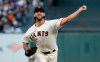 San Francisco Giants pitcher Madison Bumgarner throws to a Chicago Cubs batter during the fourth inning of a baseball game in San Francisco, Tuesday, July 23, 2019. (AP Photo/Jeff Chiu)