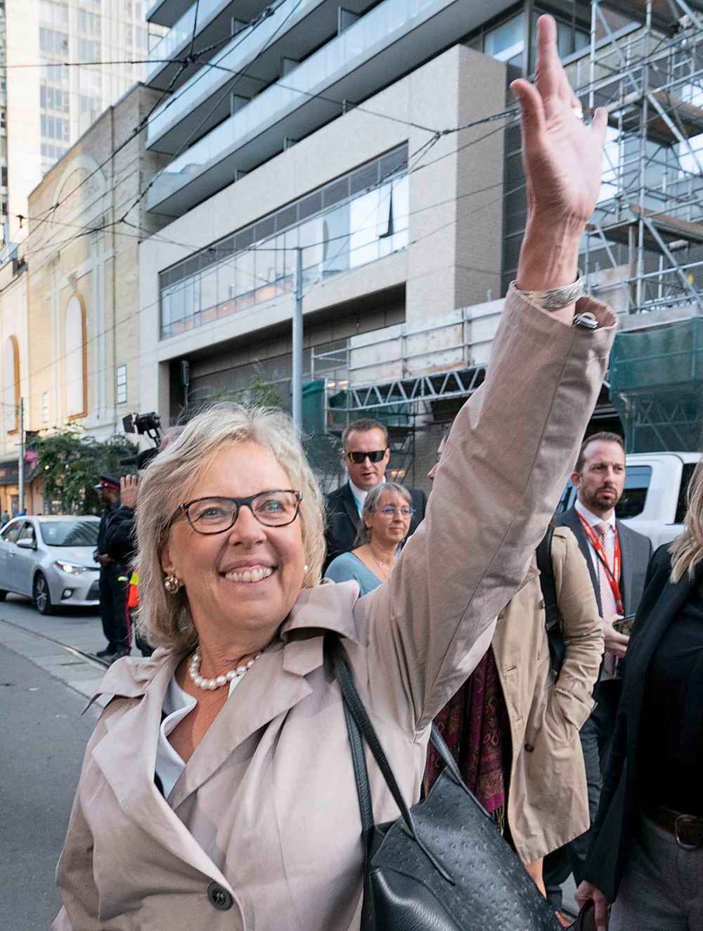 The Green Party, led by Elizabeth May, wants to remove the sales tax on medicinal cannabis products and allow hemp growers to produce CBD as a natural health product. (Paul Chiasson / The Canadian Press files)