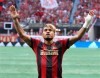 FILE - In this June 2, 2018, file photo, Atlanta United's Josef Martinez celebrates his goal on a penalty kick against the Philadelphia Union during the first half of an MLS soccer match, in Atlanta. Major League Soccer MVP Josef Martinez has signed a five-year contract extension with Atlanta United, ending speculation that he might be heading back to Europe after a record season. Atlanta United announced the deal Wednesday, Jan. 16, 2019, which runs through the 2023 season. (Curtis Compton/Atlanta Journal-Constitution via AP, File)