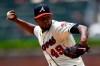 Atlanta Braves' Julio Teheran pitches against the Detroit Tigers during the first inning of a baseball game Sunday, June 2, 2019, in Atlanta. (AP Photo/John Amis)