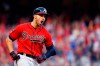 Atlanta Braves Adam Duvall (23) runs the bases after hitting a two-run homer against the St. Louis Cardinals in the seventh inning during Game 2 of a best-of-five National League Division Series, Friday, Oct. 4, 2019, in Atlanta. (AP Photo/John Amis)