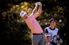 Brendon Todd watches is tee shot on the second hole during the third round of the RSM Classic golf tournament in St. Simons Island, Ga., Saturday, Nov., 23, 2019. (AP Photo/Stephen B. Morton)