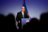 FIFA President Gianni Infantino delivers his speech during the 43rd UEFA congress in Rome, Thursday, Feb. 7, 2019. As the only candidate for election, Infantino is set to serve four more years as the leader of soccer's governing body.(AP Photo/Gregorio Borgia)