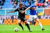Empoli's Hamed Traore, left, and Sampdoria's Jakub Jankto vie for the ball during the Italian Serie A soccer match between Sampdoria and Empoli, at the Luigi Ferraris Stadium in Genoa, Italy, Sunday, May 12, 2019. (Simone Arveda/ANSA via AP)
