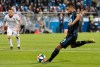 Montreal Impact's Saphir Taider scores a penalty kick against Real Salt Lake during second half MLS soccer action in Montreal, Wednesday May 29, 2019. THE CANADIAN PRESS/Graham Hughes