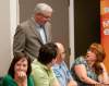 Hadas Parush / Winnipeg Free Press
Premier Greg Selinger meets with members of the Manitoba Teachers' Society Friday. He announced class sizes will be capped for younger students.