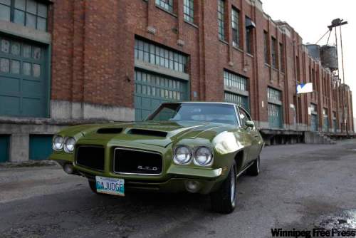 TREVOR HAGAN / WINNIPEG FREE PRESS
Bruce Christian's 1971 GTO Judge.