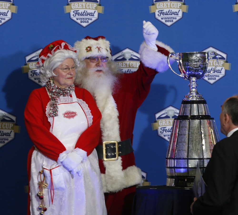 Wayne Glowacki / Winnipeg Free Press
The 103rd Grey Cup Festival Santa Claus Parade is set to take place Saturday, November 28 this year as part of Grey Cup events announced Tuesday.