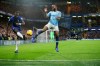 Chelsea's Antonio Rudiger, left, and Manchester City's Raheem Sterling compete for the ball during the English Premier League soccer match between Chelsea and Manchester City at Stamford Bridge in London, Saturday Dec. 8, 2018. (AP Photo/Tim Ireland)