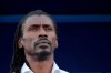 Senegal's head coach Aliou Cisse stands on the touchline before the African Cup of Nations quarterfinal soccer match between Senegal and Benin in 30 June stadium in Cairo, Egypt, Wednesday, July 10, 2019. (AP Photo/Hassan Ammar)