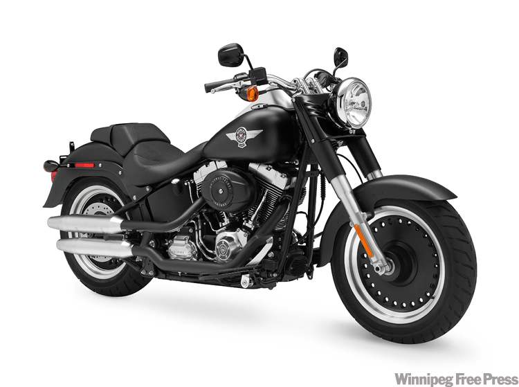 It might be a bit of a stretch for Evander Kane to ride a Harley-Davidson Fatboy in winter, but it’s the perfect mean machine for a future NHL tough guy.