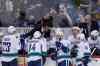 John Woods / The Canadian Press
Winnipeg Jets fans taunt the Vancouver Canucks bench with an image of their head coach John Tortorella during a break in play in the first period NHL action in Winnipeg on Friday, January 31, 2014. Tortorella is sitting out a six-game suspension.
