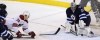 Trevor Hagan / THE CANADIAN PRESS
Winnipeg Jets' goaltender Ondrej Pavelec (31) makes a toe save on Arizona Coyotes' Lauri Korpikoski (28) during the third period.