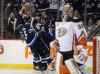 TREVOR HAGAN / THE CANADIAN PRESS
Winnipeg Jets' Dmitry Kulikov (5), Patrik Laine (29) and Bryan Little (18) celebrate after Laine scored on Anaheim Ducks goaltender John Gibson (36) during second period NHL hockey action in Winnipeg, Sunday, January 13, 2019.