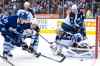 NATHAN DENETTE / THE CANADIAN PRESS FILES
Winnipeg Jets goalie Ondrej Pavelec (31) makes in a game against the  Toronto Maple Leafs in April.