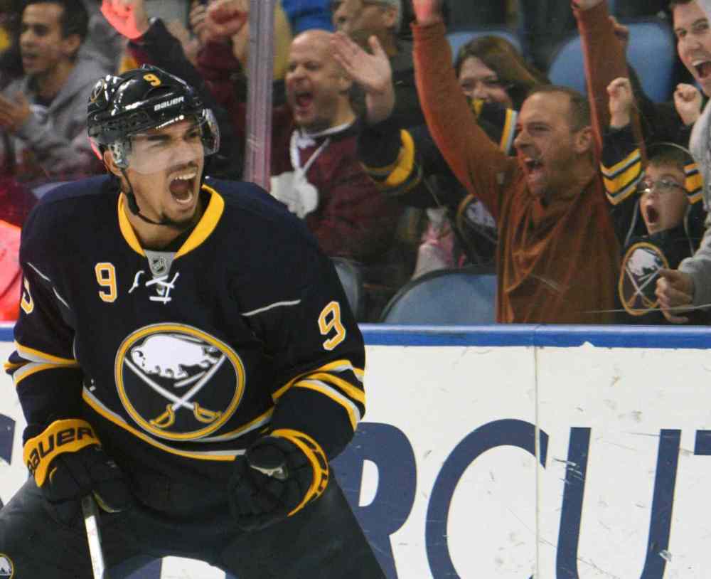 Gary Wiepert / Associated Press files
Evander Kane returns to the MTS Centre as a Sabre.