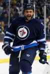 John Woods /THE CANADIAN PRESS
Dustin Byfuglien celebrates his goal against the Nashville Predators  Thursday.