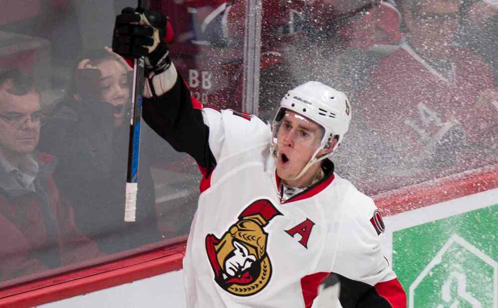 Paul Chiasson / THE CANADIAN PRESS
Ottawa Senators' Kyle Turris celebrates his game-winning goal against the Montreal Canadiens on Tuesday.