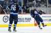 WINNIPEG FREE PRESS
Winnipeg Jets' Nikolaj Ehlers (27) celebrates his hat-trick against the Arizona Coyotes during second period NHL action in Winnipeg on Tuesday, January 26, 2016. (John Woods / WINNIPEG FREE PRESS)