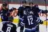 John Woods / WINNIPEG FREE PRESS 
Shortly after killing a five-on-three situation, Jets left-winger Evander Kane (right) scored what proved to be the winning goal against the Devils on Sunday.
