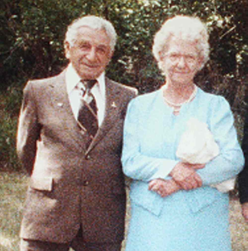 Harry Garabed (left), with his wife Jean, moved to Canada after surviving the Armenian Genocide.