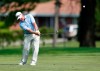 Scott Parel hits to the eighth green during the first round of the PGA Tour Champions Principal Charity Classic golf tournament, Friday, May 31, 2019, in Des Moines, Iowa. (AP Photo/Charlie Neibergall)