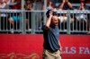Kevin Sutherland smiles after winning the Principal Charity Classic PGA Tour Champions golf tournament, Sunday, June 2, 2019, at Wakonda Club in Des Moines, Iowa. Sutherland birdied the second extra hole to beat Scott Parel in the third-largest comeback in PGA Tour Champions history. (Kelsey Kremer/The Des Moines Register via AP)