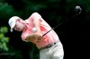 Lucas Glover hits off the second tee during the third round of the John Deere Classic golf tournament, Saturday, July 13, 2019, at TPC Deere Run in Silvis, Ill. (AP Photo/Charlie Neibergall)