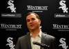 Chicago White Sox senior vice president and general manager Rick Hahn responds to a question during the baseball team's convention Friday, Jan. 25, 2019, in Chicago. (AP Photo/David Banks)