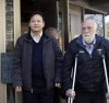 WAYNE GLOWACKI/WINNIPEG FREE PRESS
At left, Joe Chan with city councilor Harvey Smith leave the Law Courts Building. after attending the Mayor's conflict-of-interest court case today.