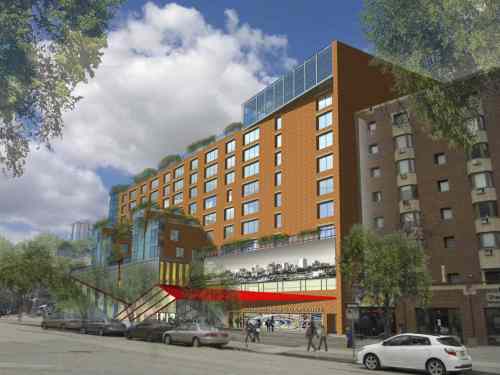 Artist's rendering
The Gas Station Theatre has cleared the first hurdle in its $24-million redevelopment plans.
