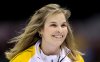 Jonathan Hayward / The Canadian Press
Manitoba skip Jennifer Jones smiles during an afternoon draw against Quebec at the Scotties Tournament of Hearts in Red Deer, Alta., on Thursday.