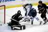 Jae C. Hong
Winnipeg Jets' Bryan Little (18) scores against Anaheim Ducks' goalie Jonas Hiller (1), as Ducks' Ben Lovejoy (6) watches during the first period of the NHL hockey game in Anaheim, Calif. Tuesday.