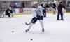 MIKE DEAL / WINNIPEG FREE PRESS
Winnipeg Jets' Johnathan Kovacevic at Bell MTS IcePlex Thursday morning, is not used to looking up at other players on the ice.