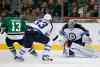 Tony Gutierrez / The Associated Press
Winnipeg Jets goalie Ondrej Pavelec (right) blocks a shot from Dallas Stars winger Ray Whitney as Jets defenceman Dustin Byfuglien backchecks during the first period Saturday night's game in Dallas.