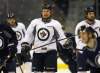 JOE BRYKSA / WINNIPEG FREE PRESS
Winnipeg Jets Olli Jokinen, centre, with teammates during practice Monday morning at the MTS Centre. The Jets are prepping for a home game Tuesday against the Buffalo Sabres.