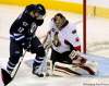 MIKE DEAL / WINNIPEG FREE PRESS
The Winnipeg Jets' Kyle Wellwood tries to get the puck past Ottawa Senators' goaltender Craig Anderson in first-period action at the MTS Centre Tuesday.