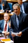 Manitoba premier Brian Pallister speaks after the reading of the Speech from the Throne at the Manitoba Legislature in Winnipeg, Monday, September 30, 2019. THE CANADIAN PRESS/John Woods