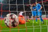 Leipzig's Willi Orbans, right behind the ball, scores his side's first goal during the German first division Bundesliga soccer match between RB Leipzig and TSG 1899 Hoffenheim in Leipzig, Germany, Monday, Feb. 25, 2019. The match ended 1-1.