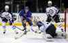 KATHY WILLENS / THE ASSOCIATED PRESS
Winnipeg Jets goalie Ondrej Pavelec makes a save as teammates Olli Jokinen (left) and Dustin Byfuglien defends against New York Rangers left-winger Chris Kreider during the second period.