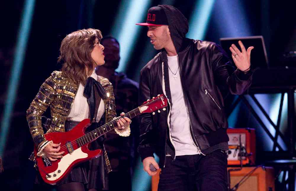 JOHN WOODS / The Canadian Press
Serena Ryder and Classified perform during the Juno Awards in Winnipeg, Sunday, March 30, 2014.